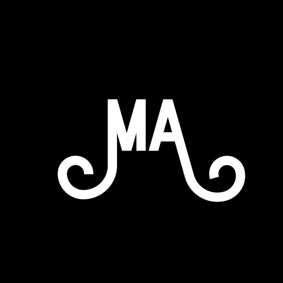 Image Details IST_20805_11387 - Letter M AM MA MM Monogram Logo Design  Minimal Icon With Black Color. Letter M AM MA MM Monogram Logo Design  Minimal