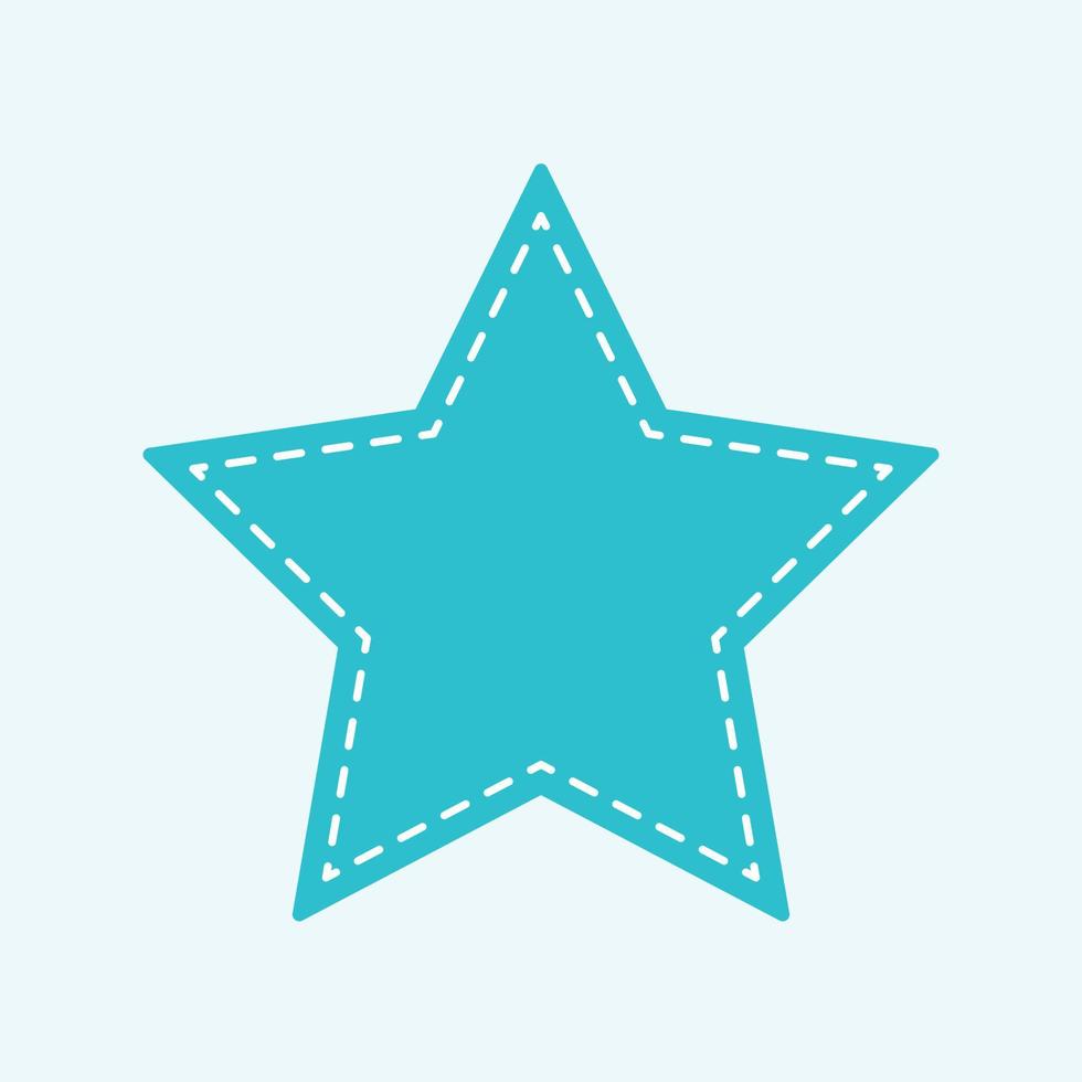 Colorful star flat design vector
