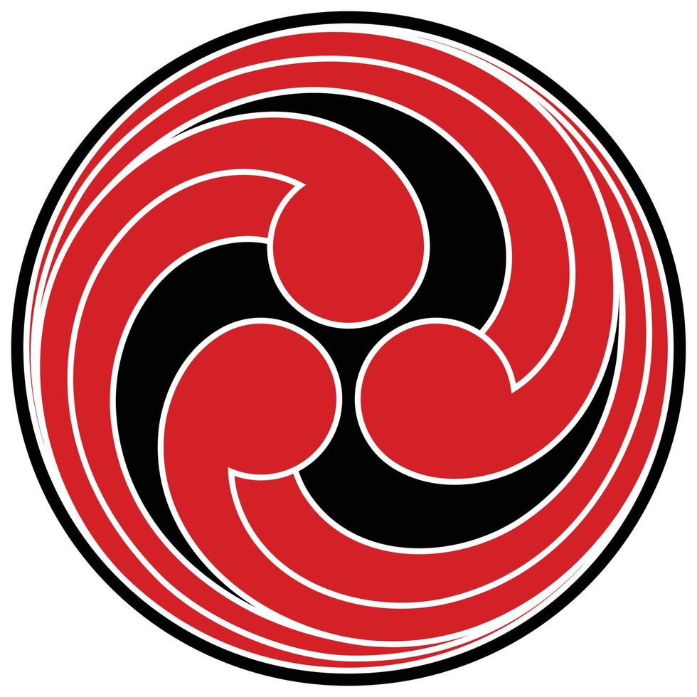 Vector design Tomoe hams symbol formed by three magatama 10456832 Vector  Art at Vecteezy