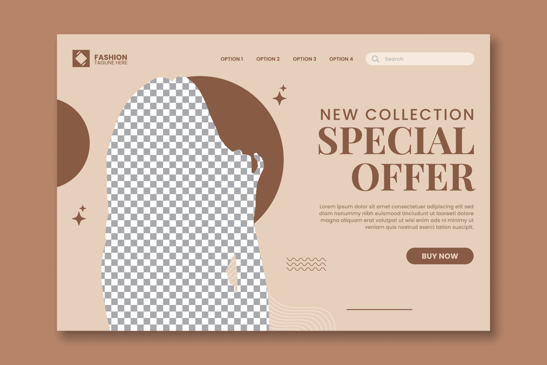 Sale promotion landing page template 10457288 Vector Art at Vecteezy
