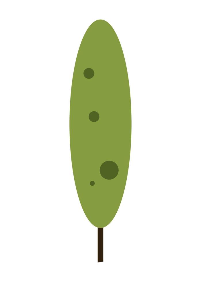 bosque de plantas de árboles vector