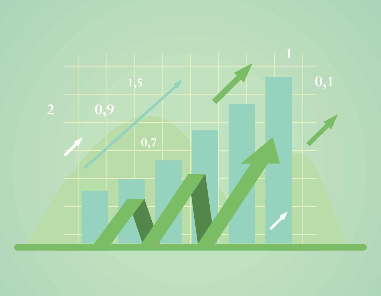 profit infographic with numbers vector