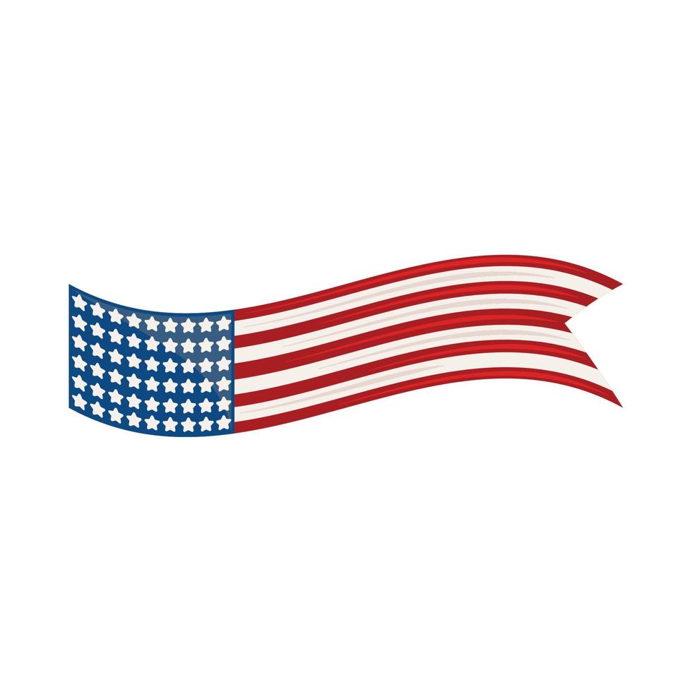 USA flag symbol vector