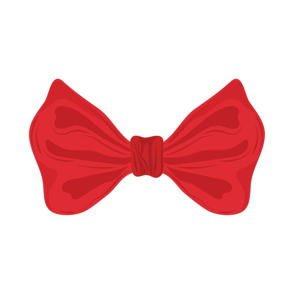 red bow tie vector