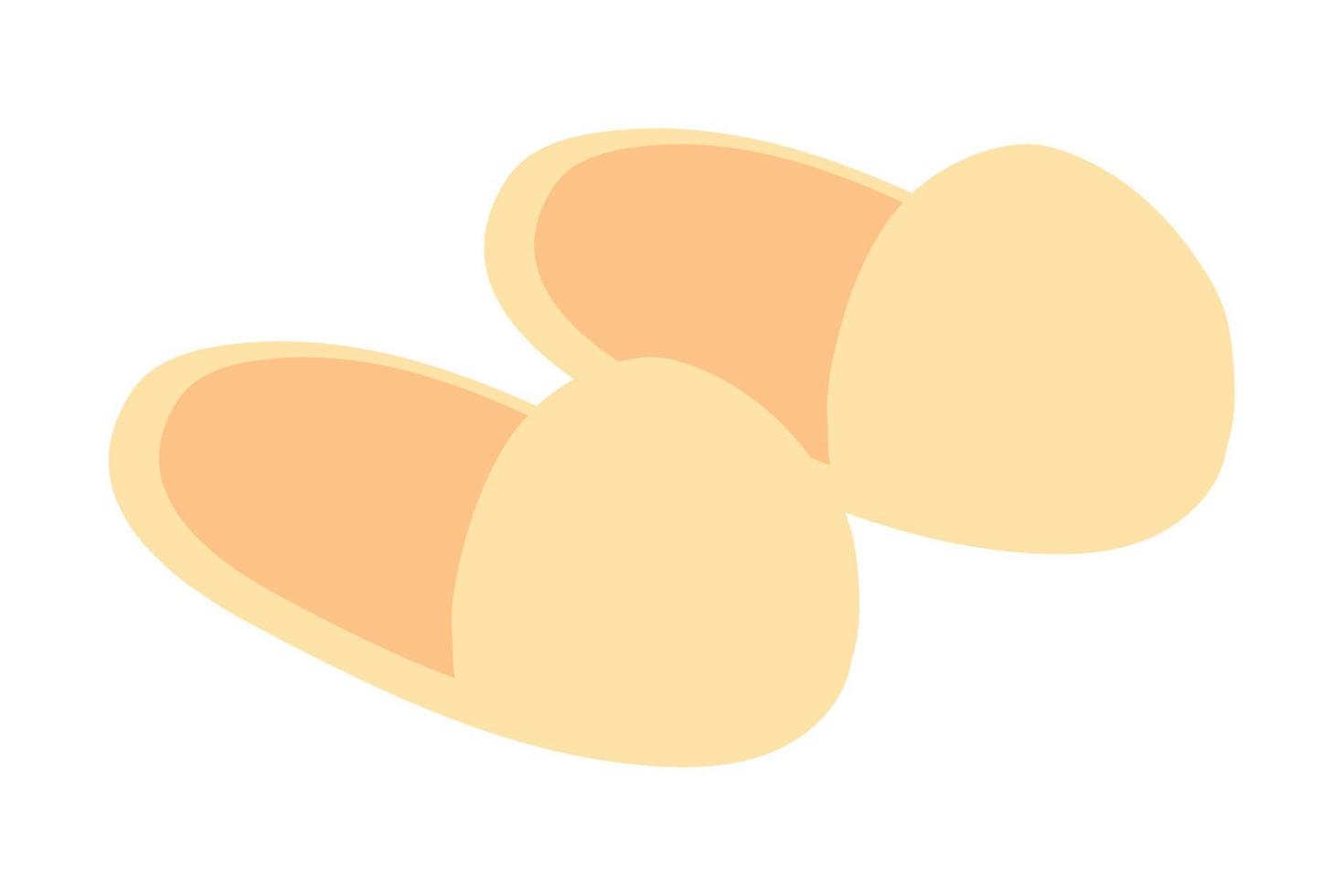 bath slippers icon vector