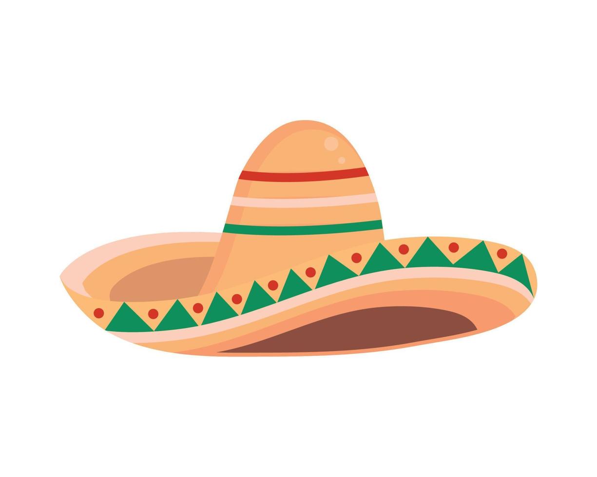 sombrero tradicional mexicano vector