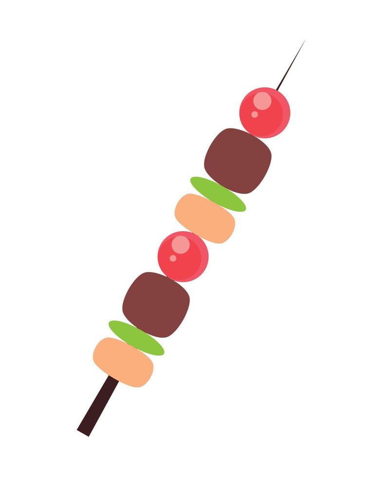 fast food skewer vector