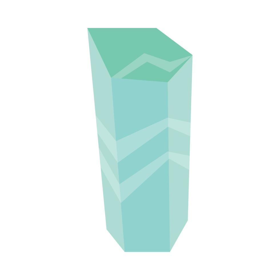 healing crystal decor vector