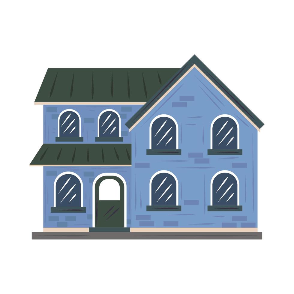 house front view vector
