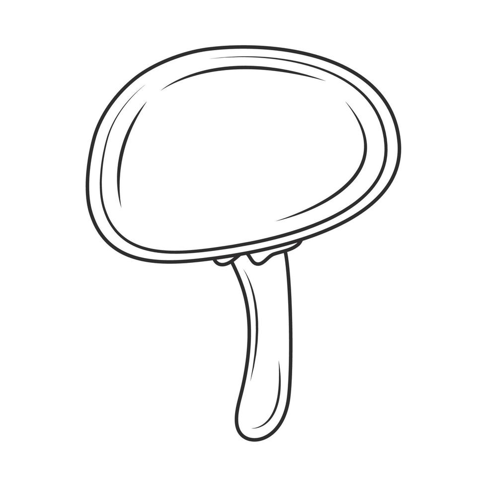 mushroom sketch icon vector