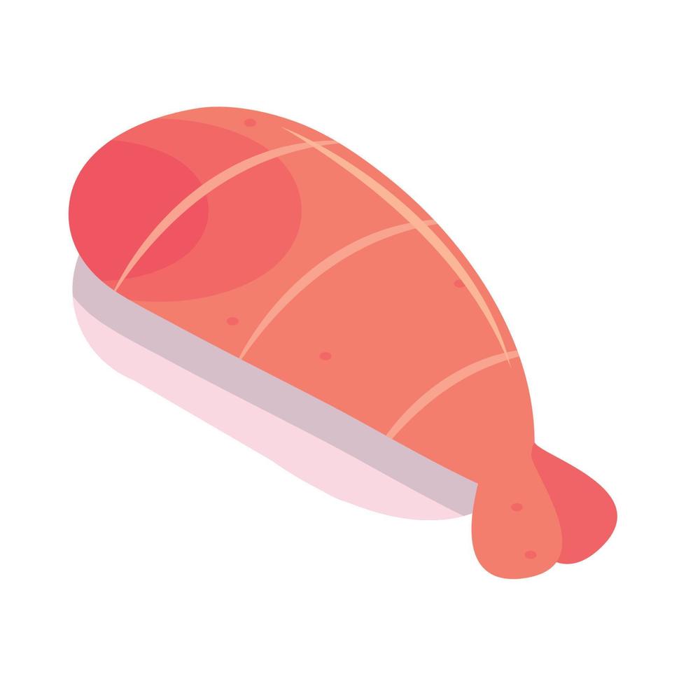 fish food icon vector