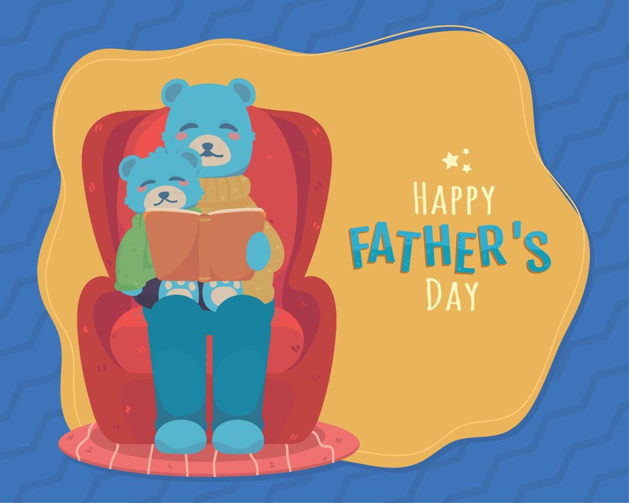 happy fathers day vector