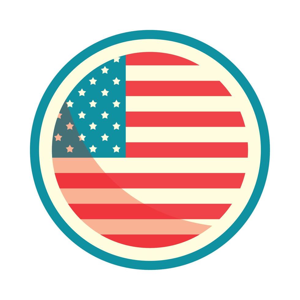 flag of USA vector