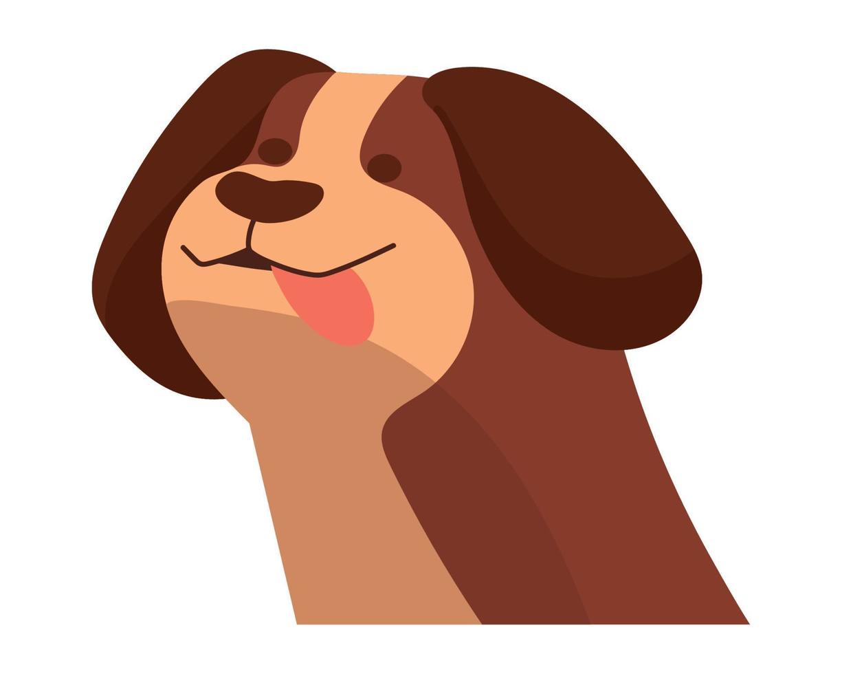 lindo perro de dibujos animados vector