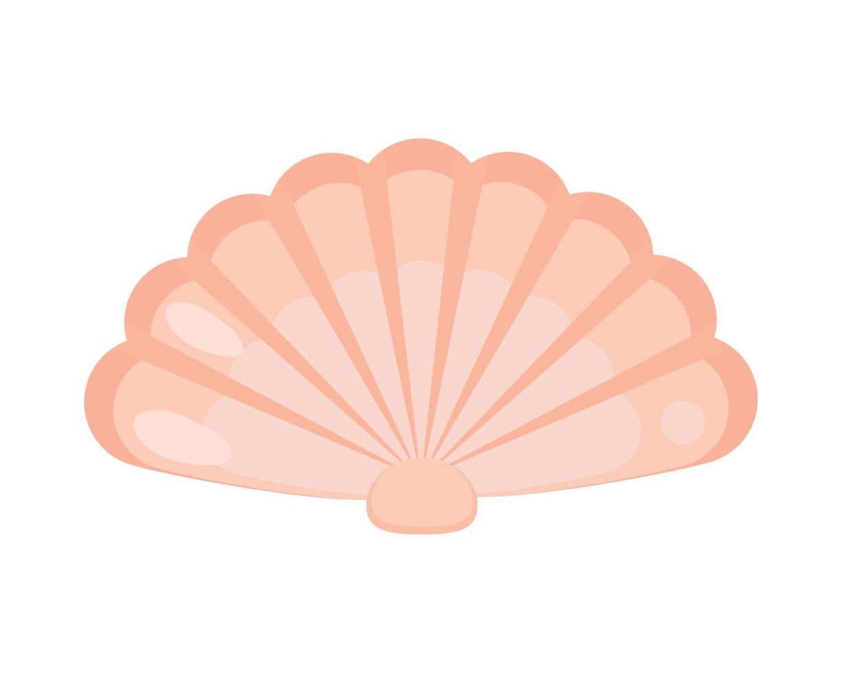 shell sea life icon vector