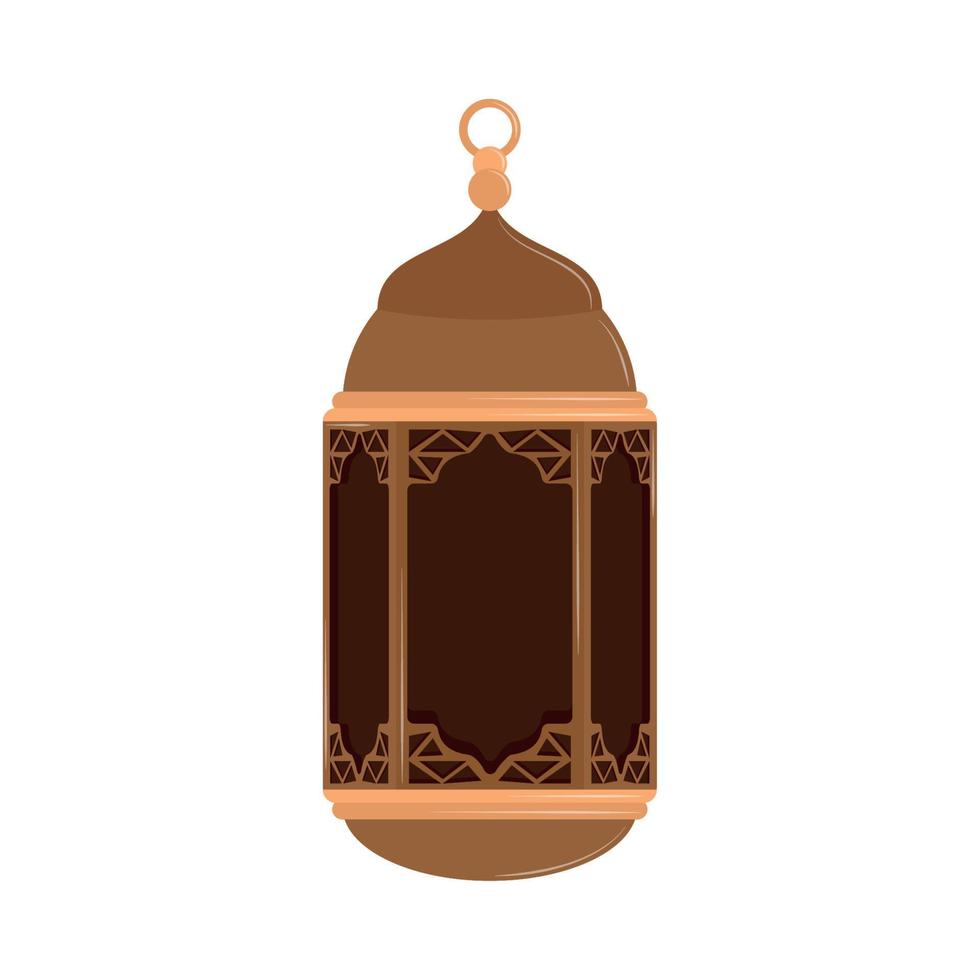 classic arab lantern vector