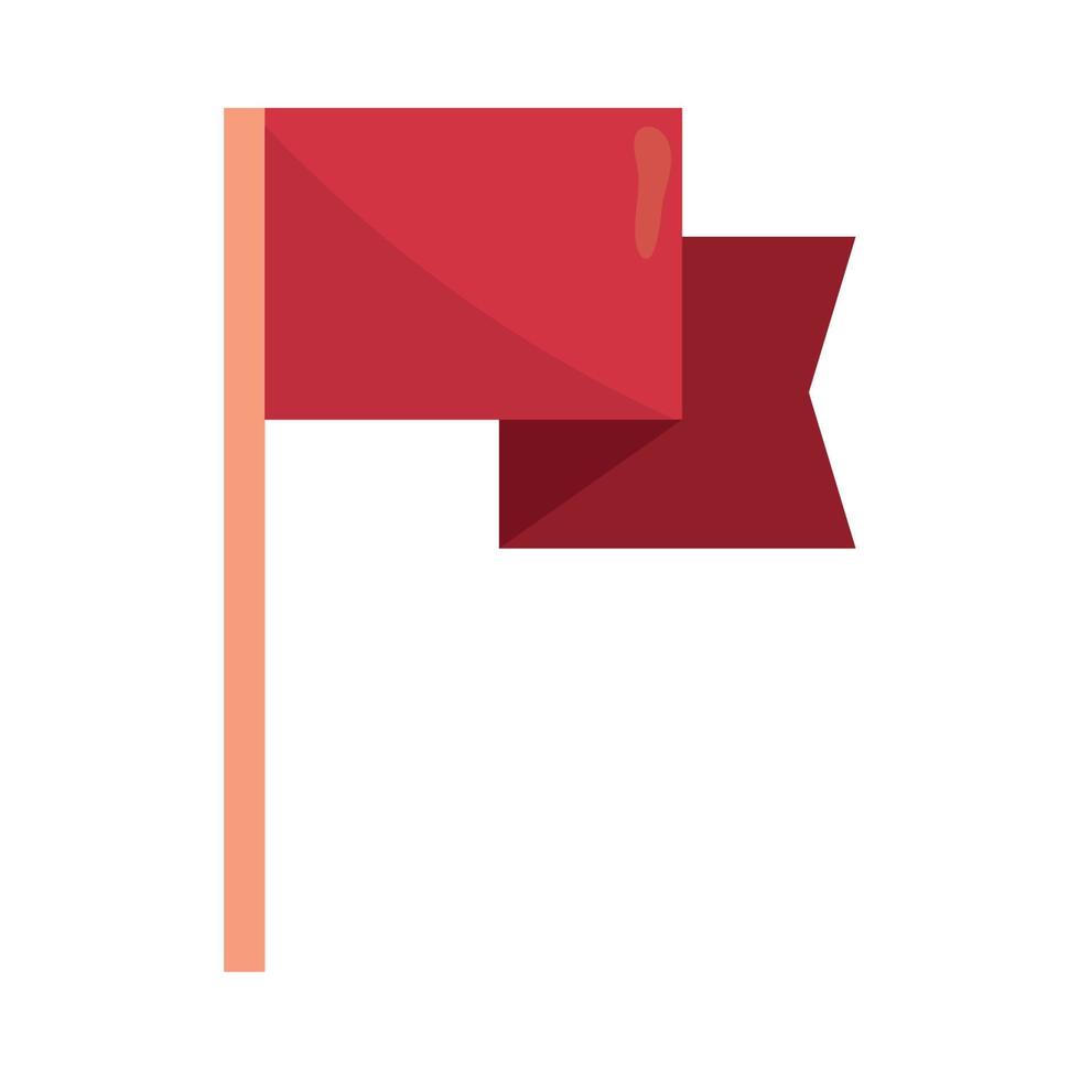 red flag in pole vector
