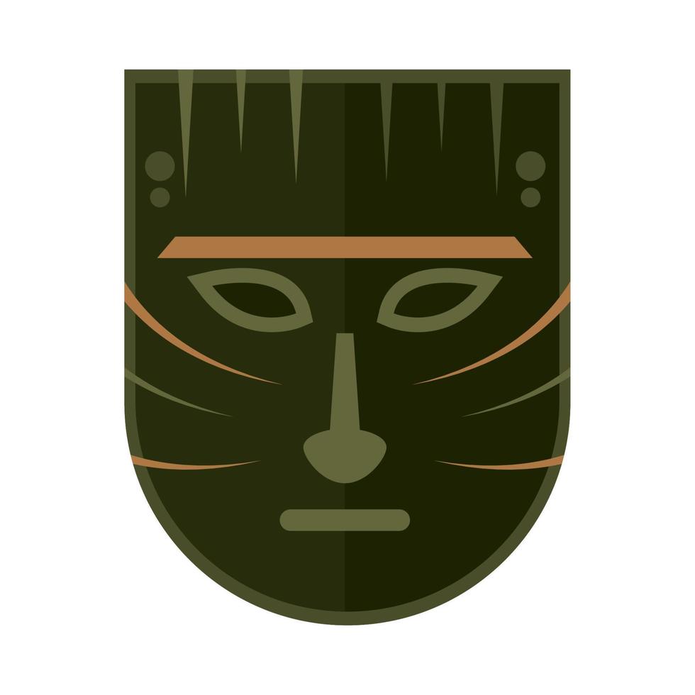 afro mask traditional vector