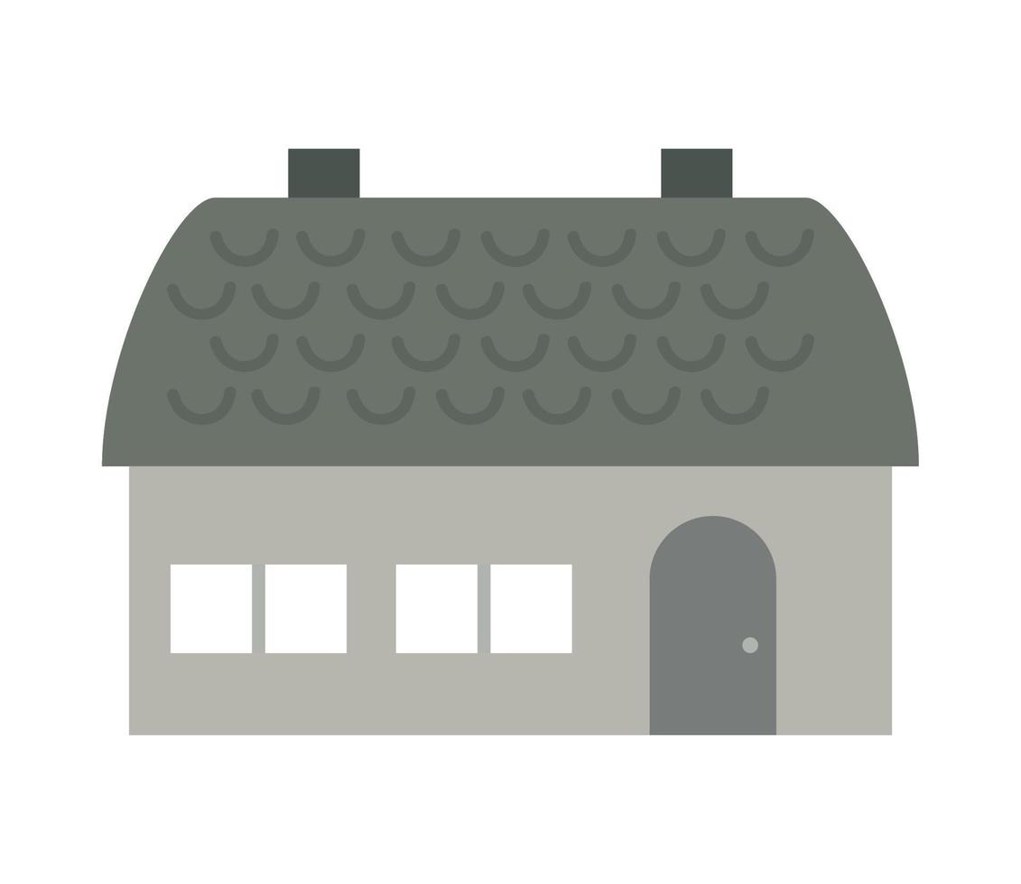 house isolated icon vector