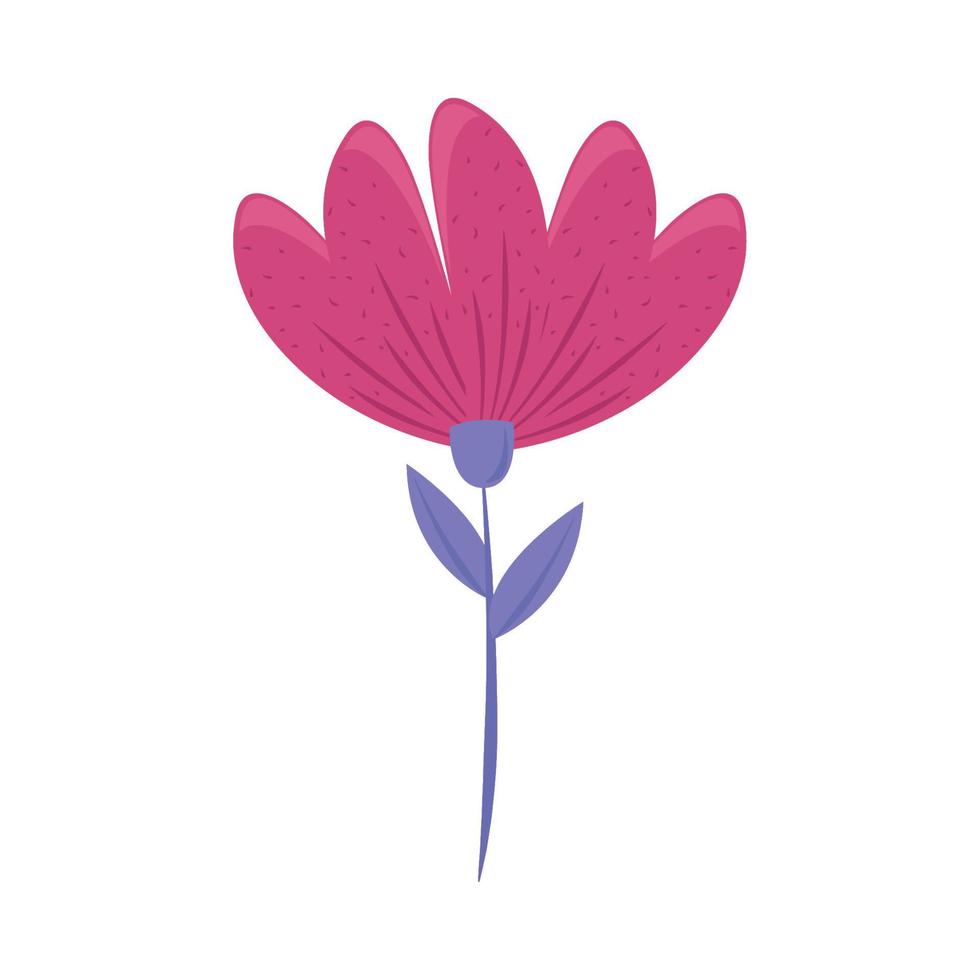 icono de flor rosa vector