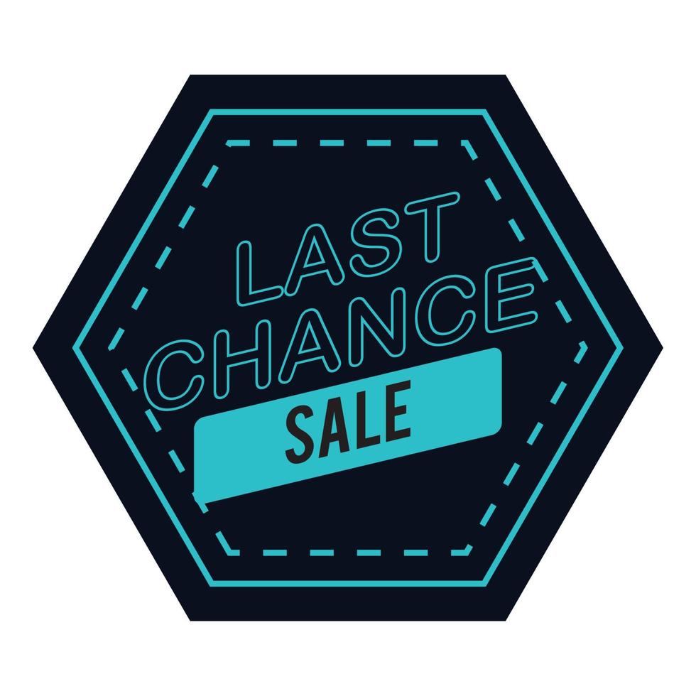 last chance sale label vector