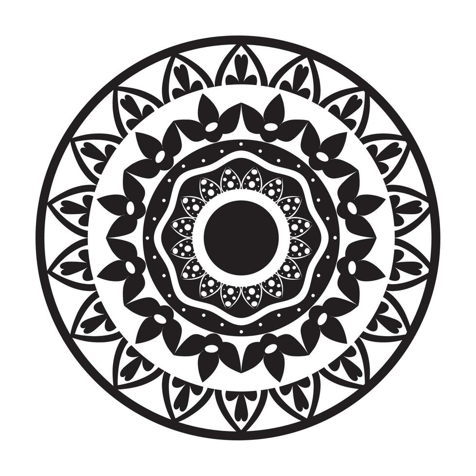 decoración de mandalas circulares vector