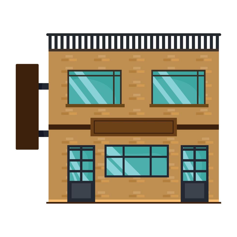 store building with label vector