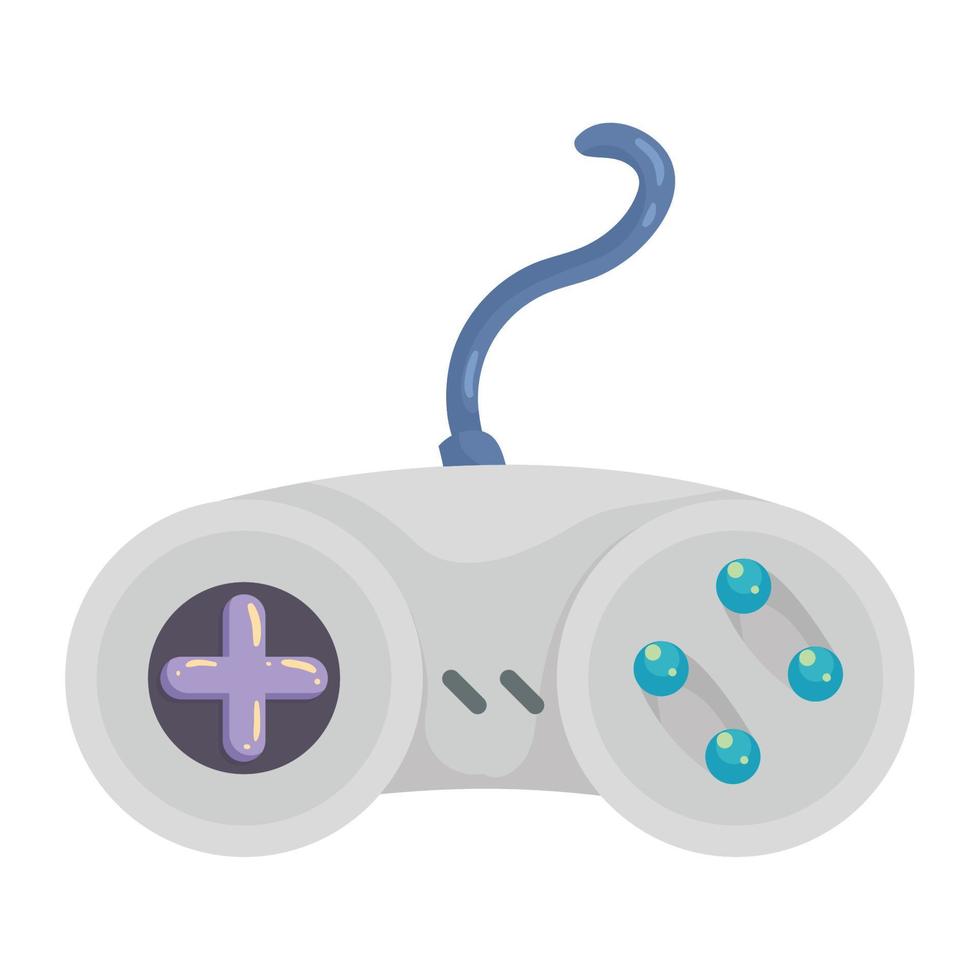 control de videojuegos blanco vector