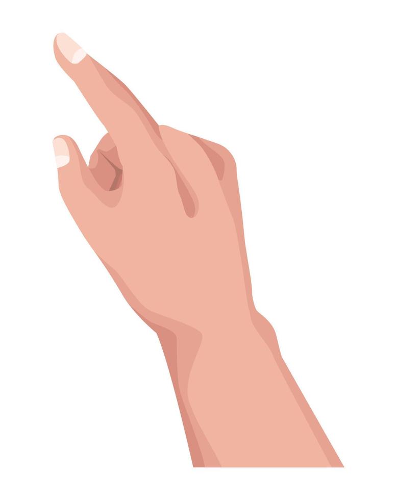 finger point left vector