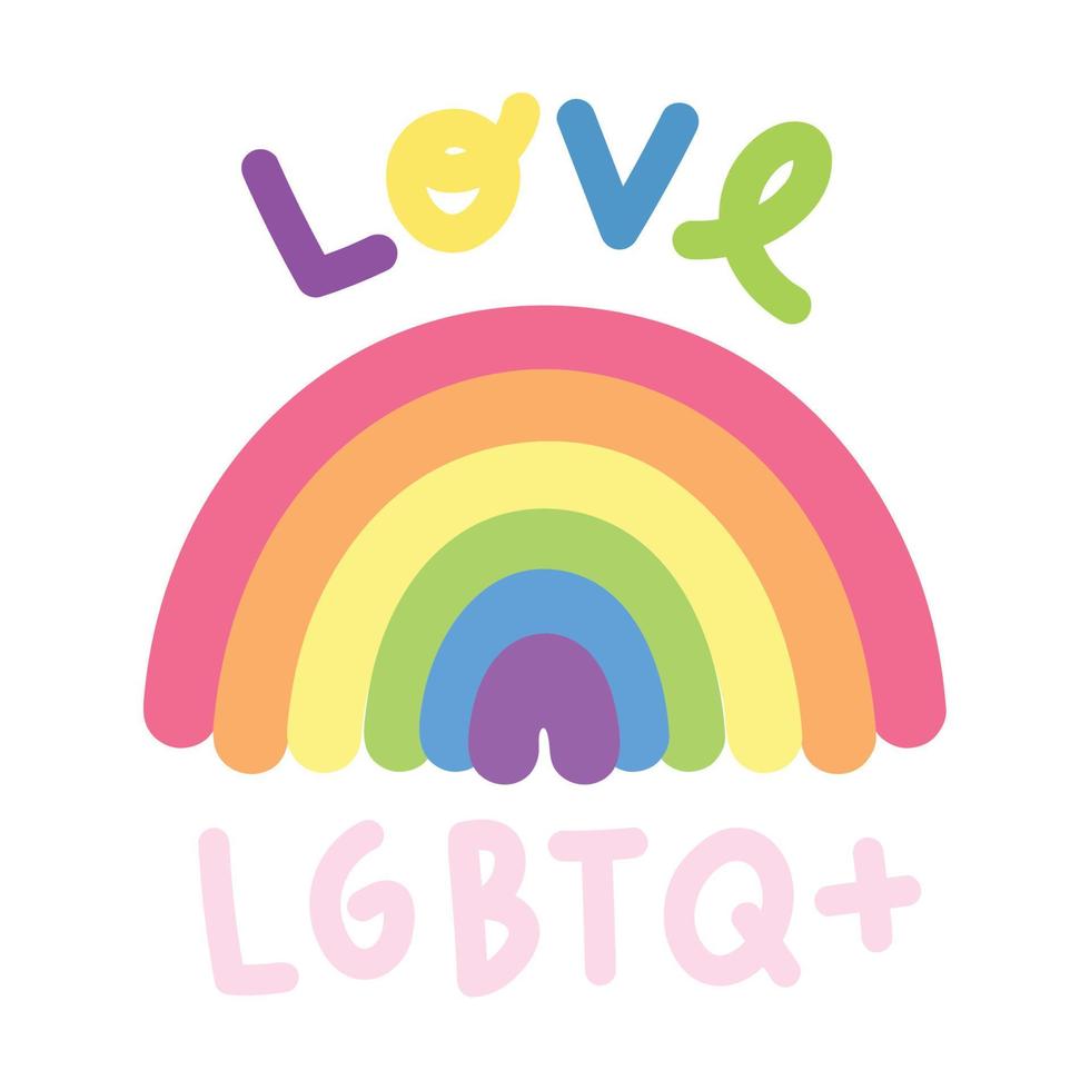 LGBTQ rainbow love 10459164 Vector Art at Vecteezy