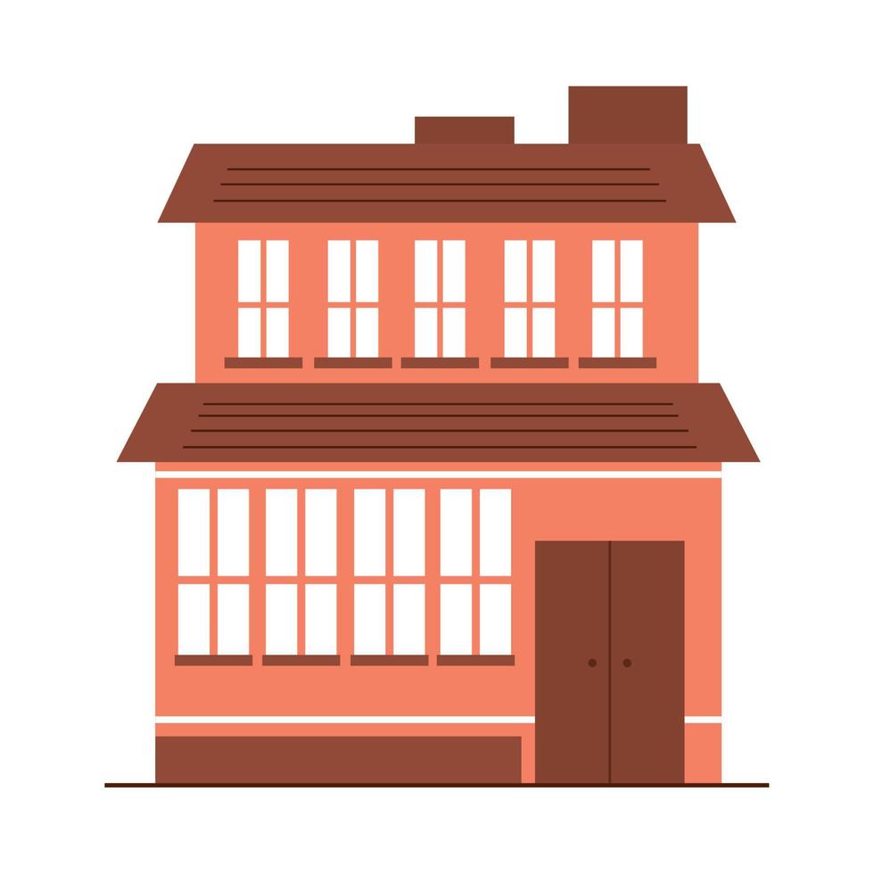 building facade icon vector