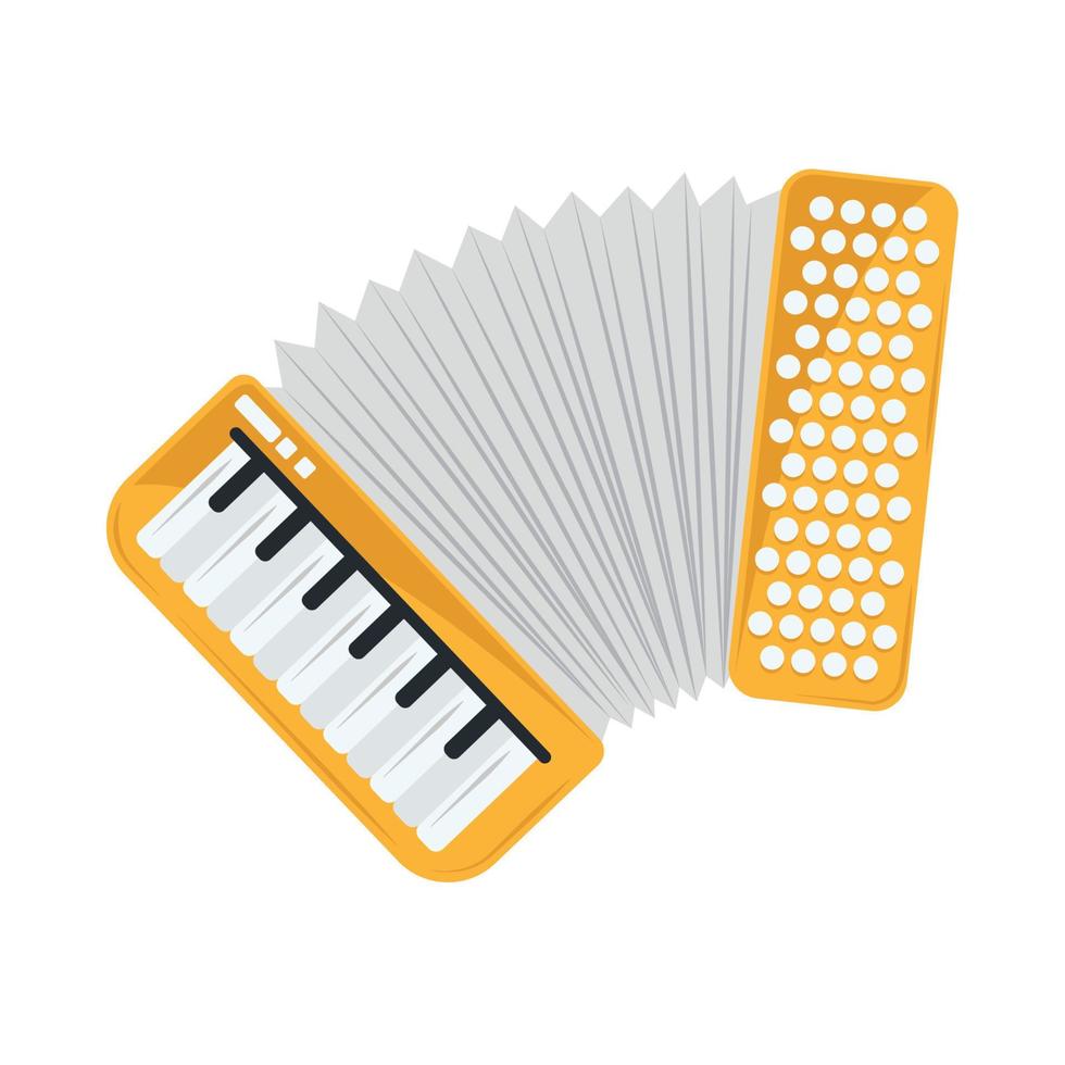 accordion music instrument vector