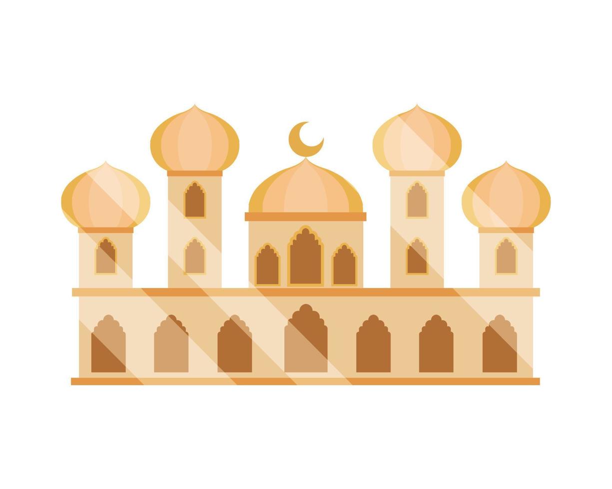 mosque islamic temple vector