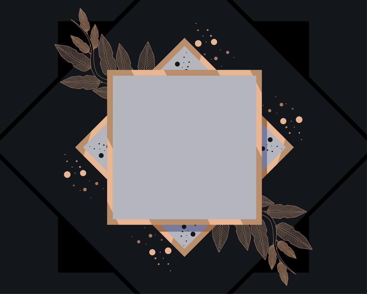 luxury frame design vector