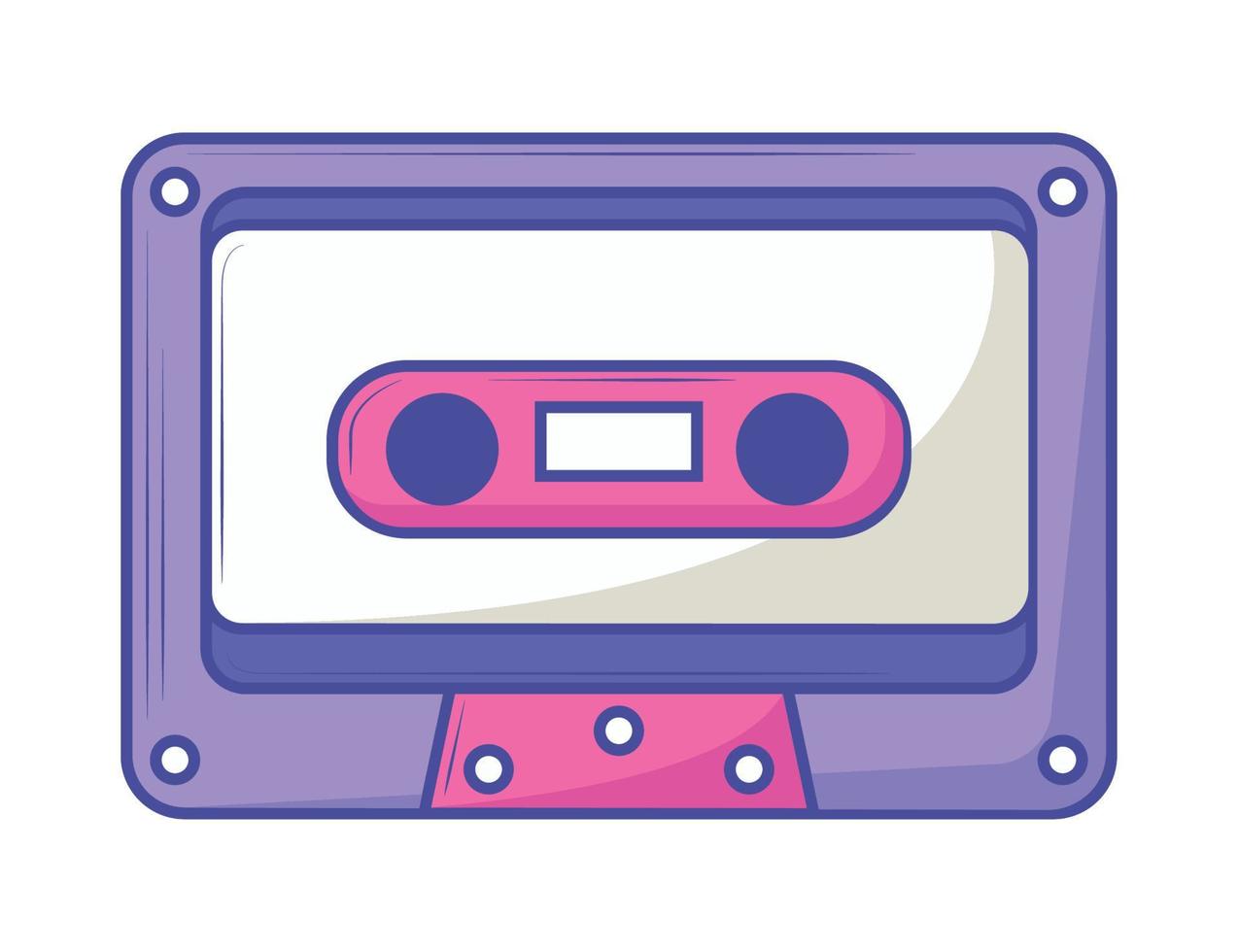 cassette retro tech vector