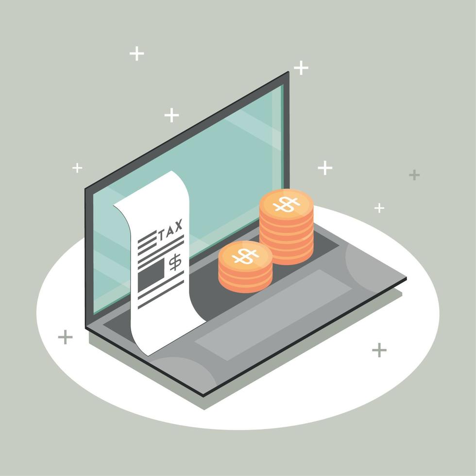 taxes money financial accounting vector