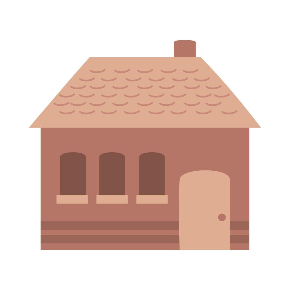 house front view vector
