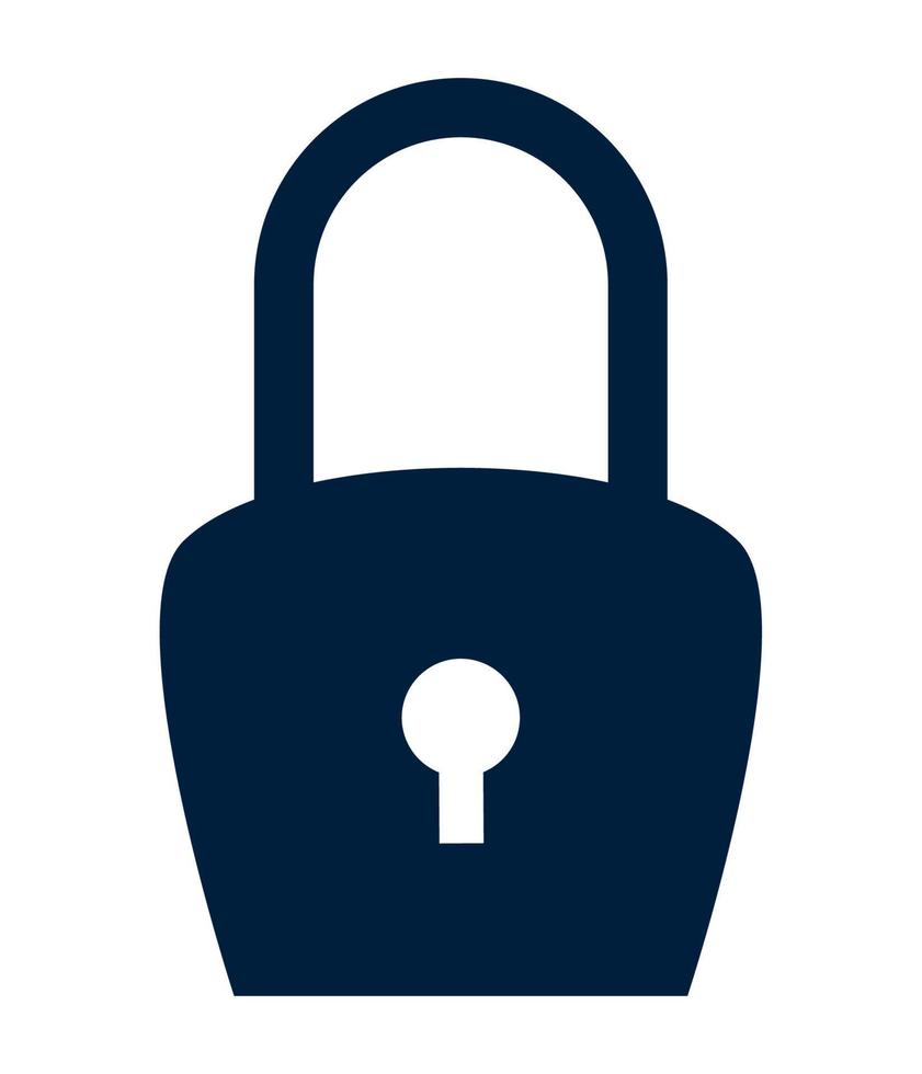 safe security padlock vector