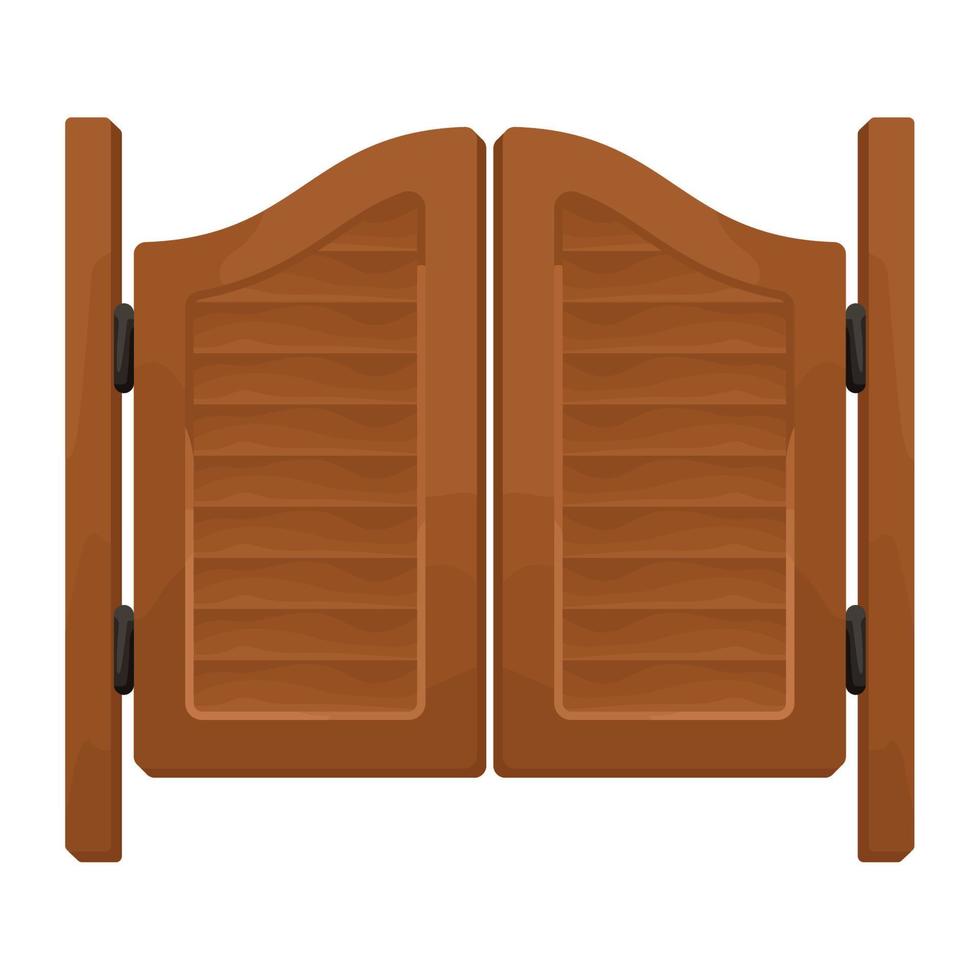 wild west bar door vector