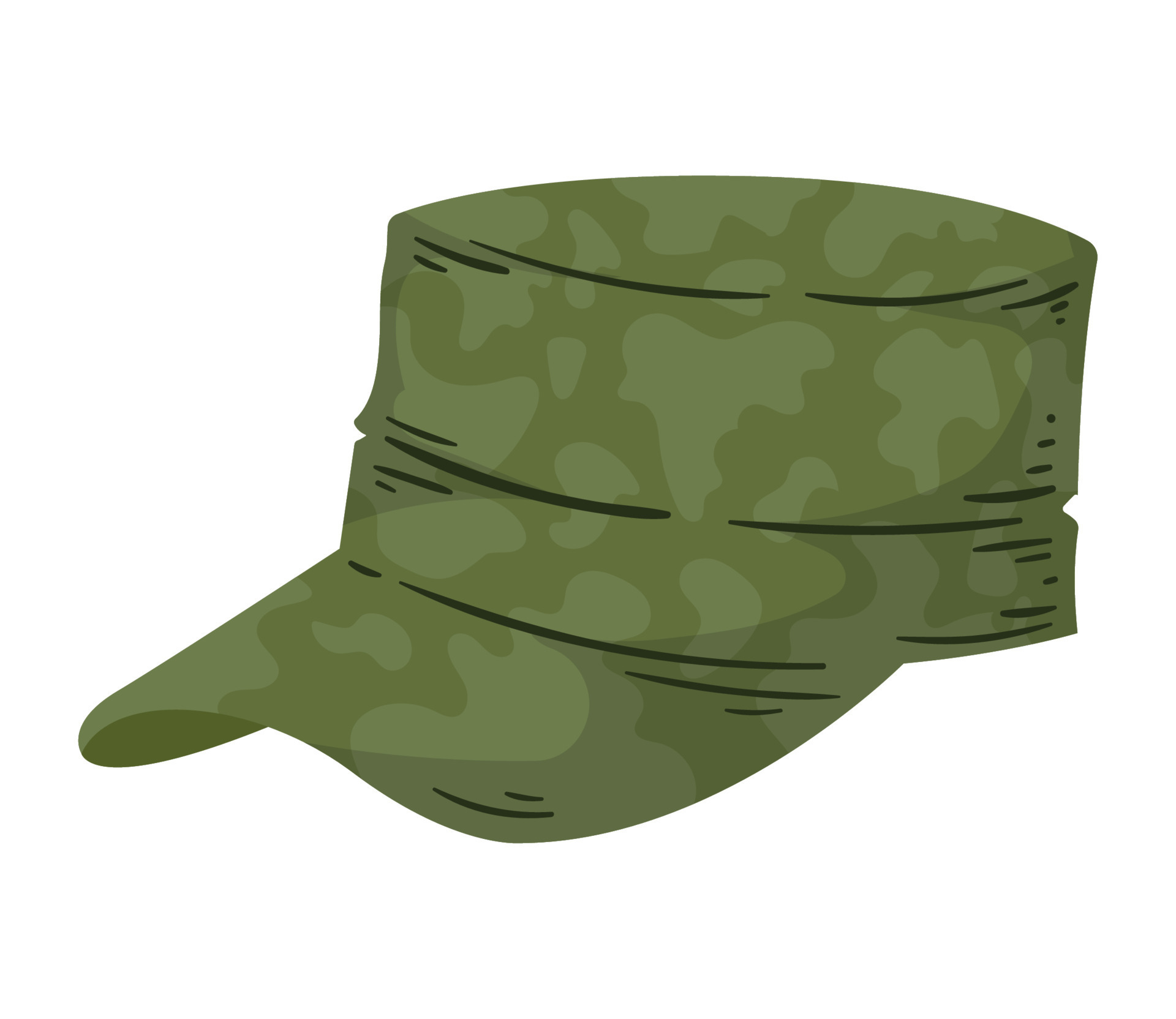 gorra militar de camuflaje 10460114 Vector en Vecteezy