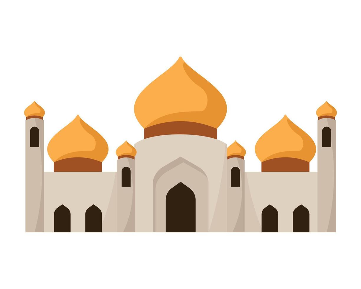 fachada del palacio de la mezquita vector