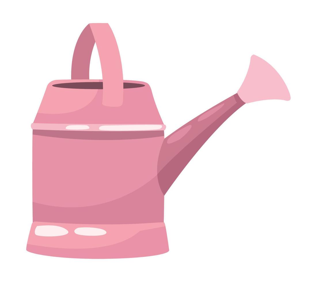 pink watering can tool vector