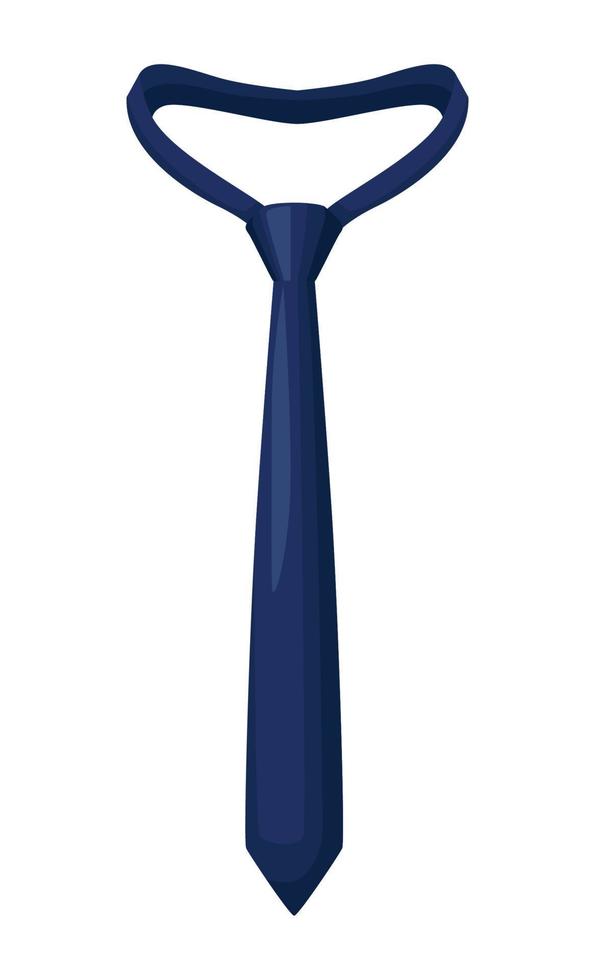 elegant blue necktie accessory vector