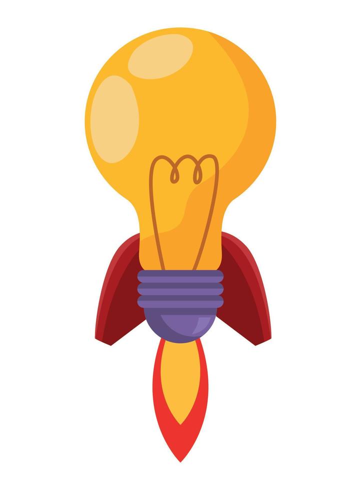 start up bulb vector