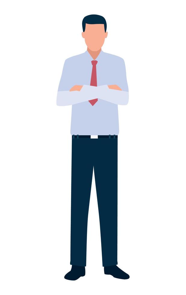 elegant businessman standing vector