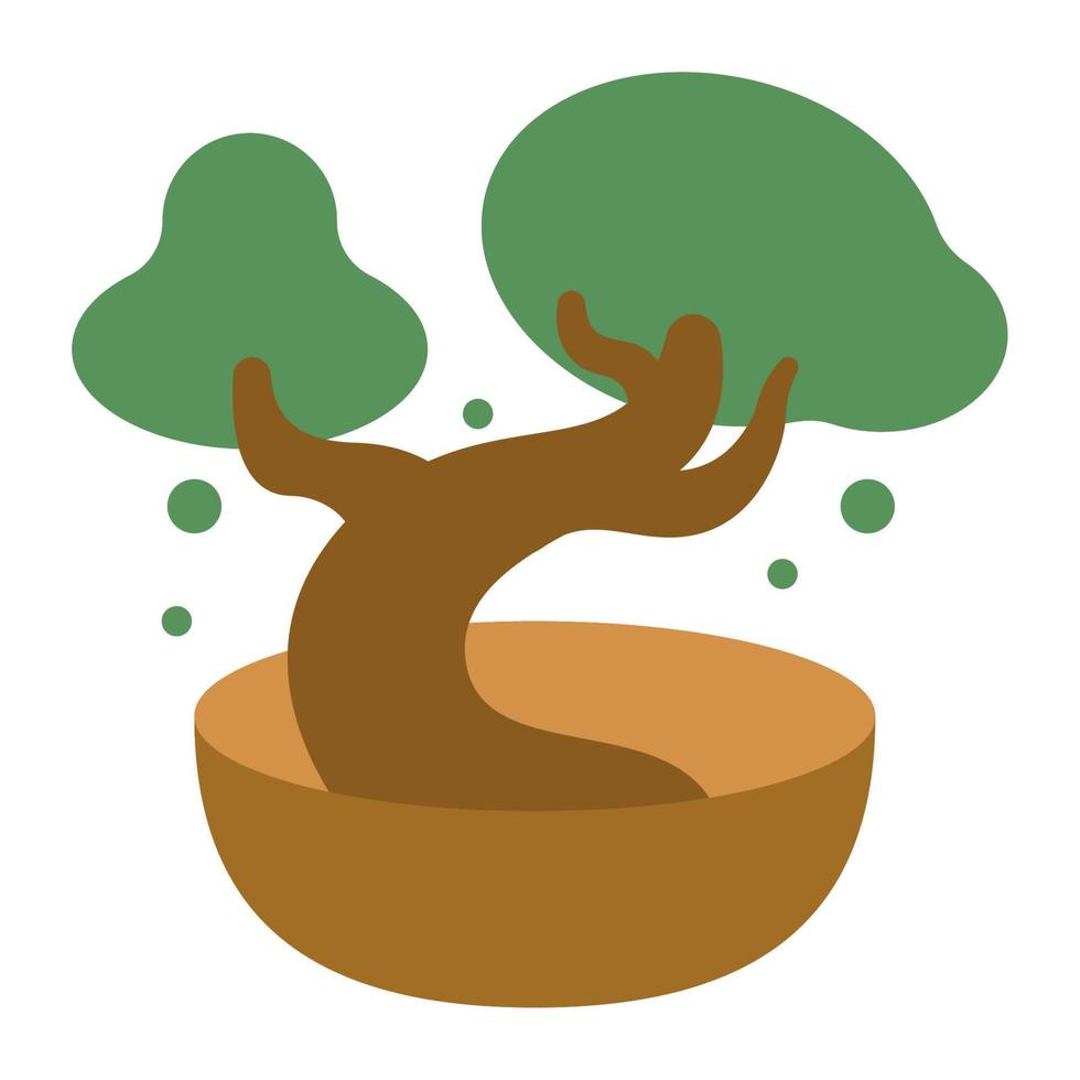 japanese culture bonsai vector