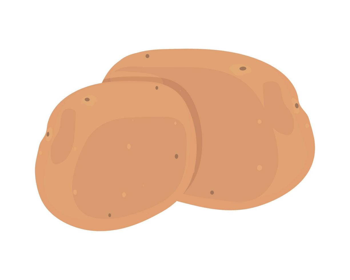 potatoes icon flat vector