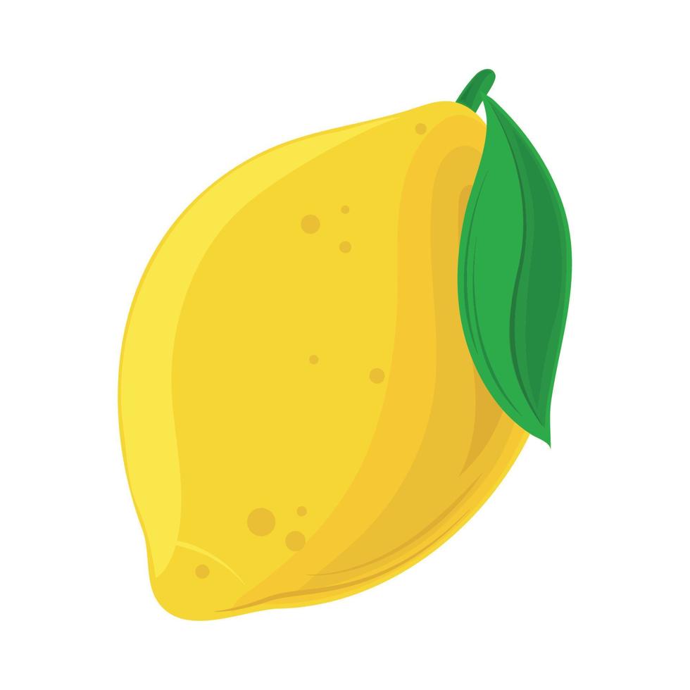 lemon fruit icon vector