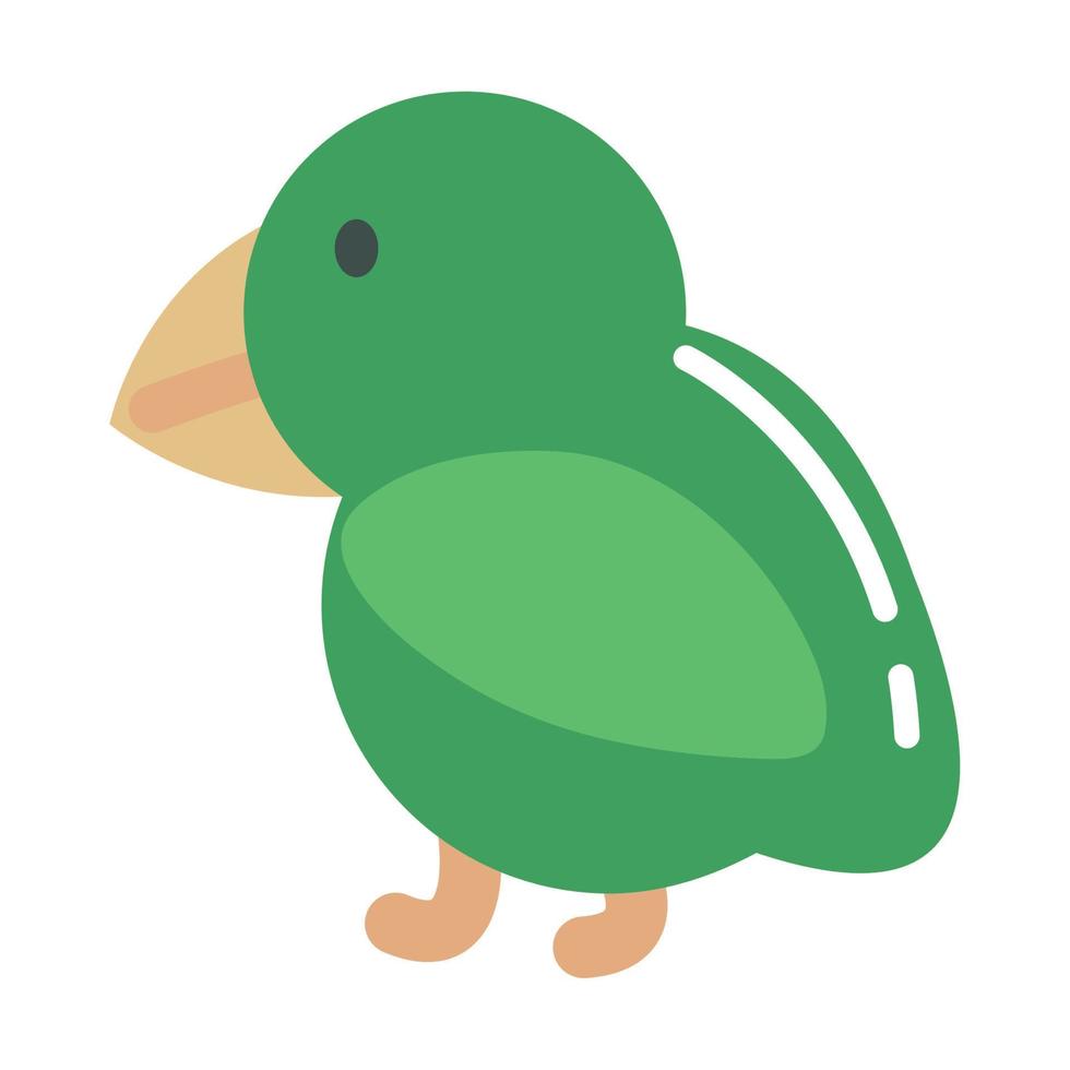 icono de pájaro loro vector