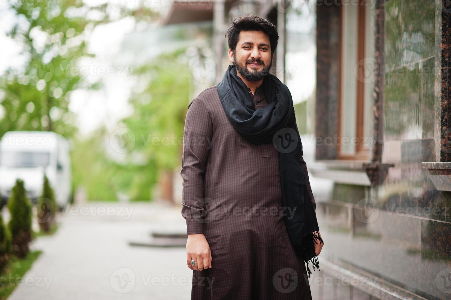 Afghanistan man wear traditional clothes. photo